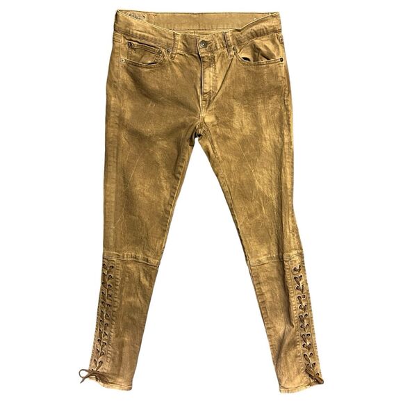 Polo Ralph Lauren Denim - Authentic Dungarees Polo Ralph Lauren Jeans Brown Tompkins Skinny 28 Mid Rise